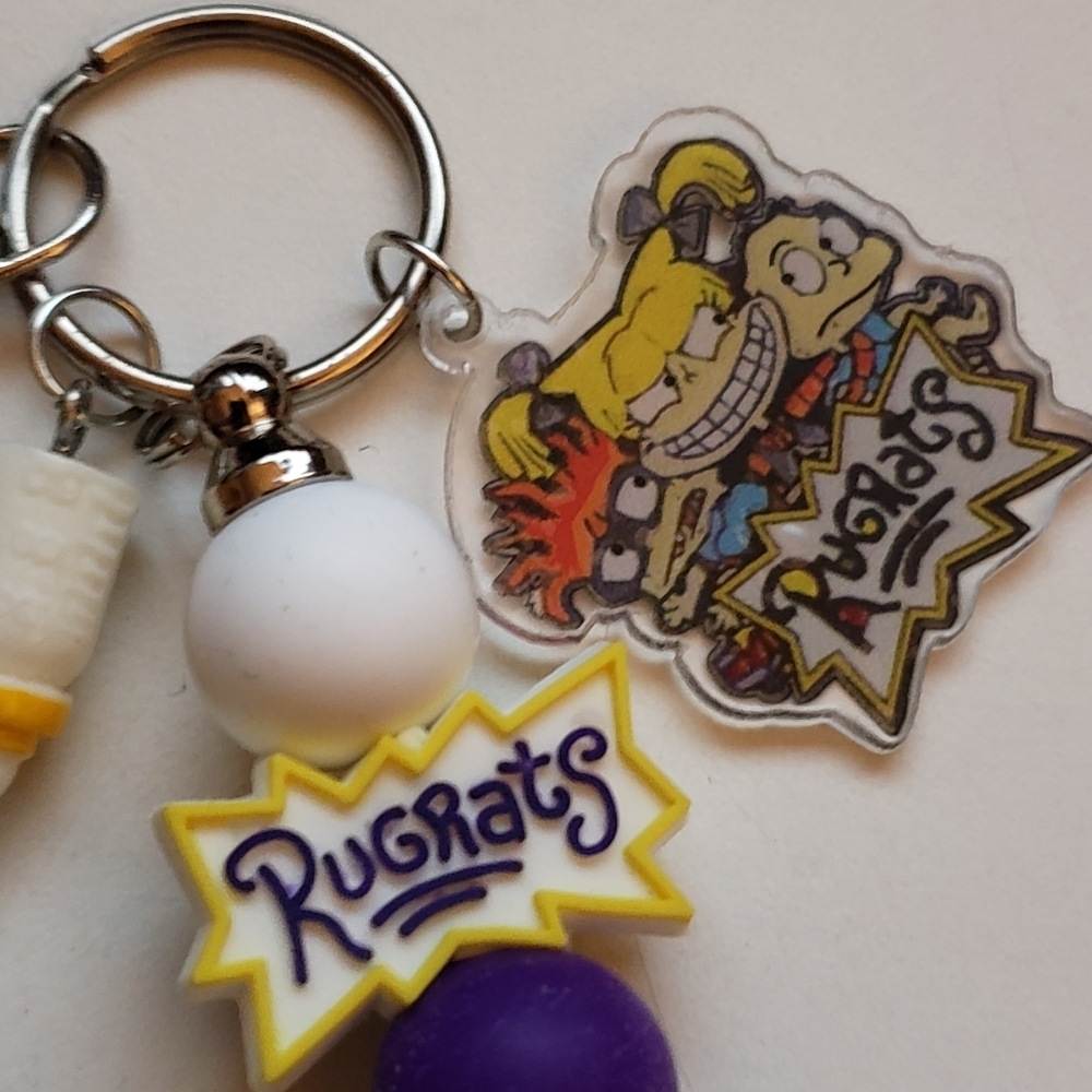 Handmade Rugrats Silicone Beaded Keychain - Picture 4 of 4